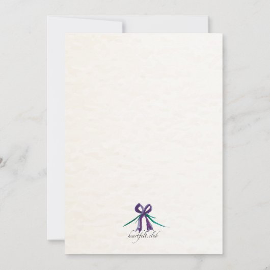 Invitation religieuse de colombe d'aquarelle (Dos)