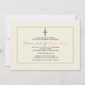 Invitation religieuse de crème (Devant)