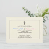 Invitation religieuse de crème (Debout devant)