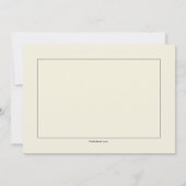 Invitation religieuse de crème (Dos)