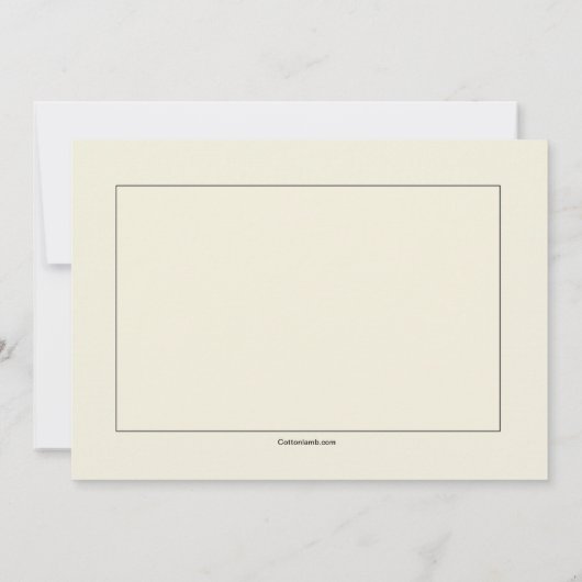 Invitation religieuse de crème (Dos)