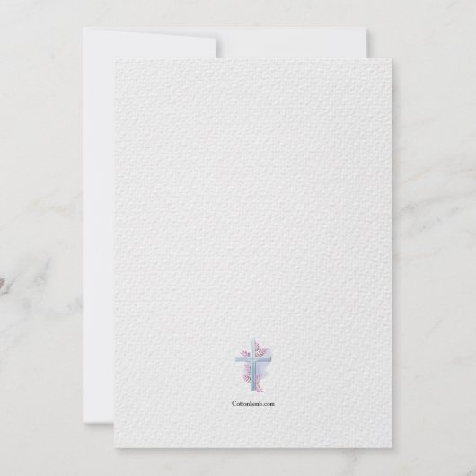 Invitation religieuse de la Croix-chrétienne (Dos)