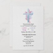 Invitation religieuse de la Croix-chrétienne (Devant / Derrière)