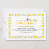 Invitation religieuse de marguerites blanches (Devant)