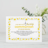 Invitation religieuse de marguerites blanches (Debout devant)