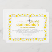 Invitation religieuse de marguerites blanches (Devant / Derrière)