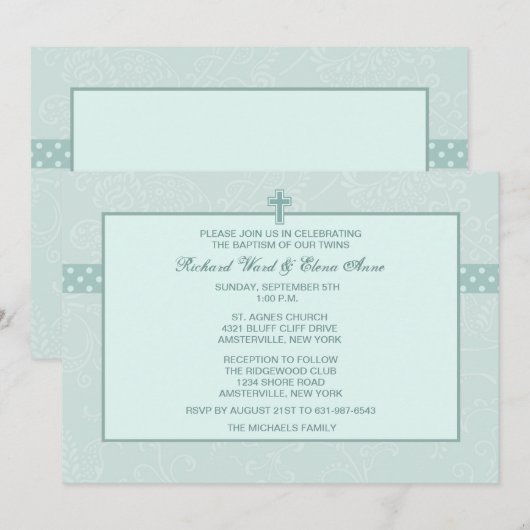 Invitation religieuse de Paisley (Devant / Derrière)