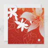 Invitation religieuse de photo de lis de (Dos)