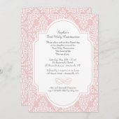 Invitation religieuse de vrille rose (Devant / Derrière)