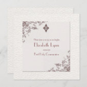 Invitation religieuse des Anciens Roses Corners (Devant / Derrière)