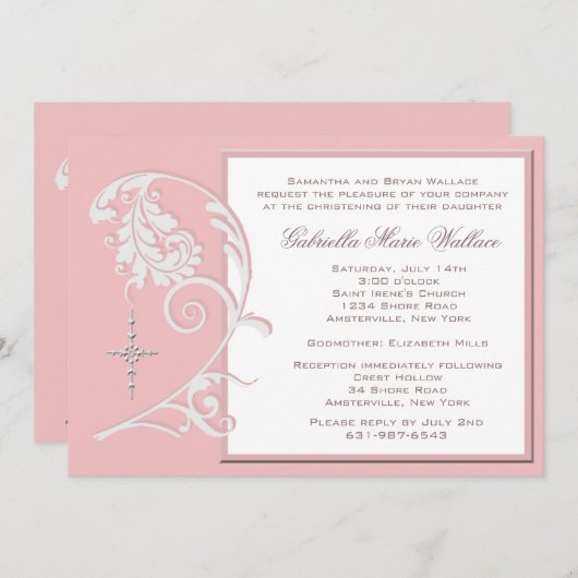 Invitation religieuse enchantée (Devant / Derrière)