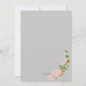 Invitation religieuse florale (Dos)