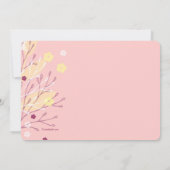 Invitation religieuse florale fantaisiste (Dos)