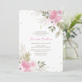 Invitation Religieuse Florale Joyeuse (Debout devant)