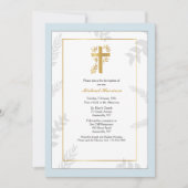 Invitation religieuse Gold Cross (Devant)
