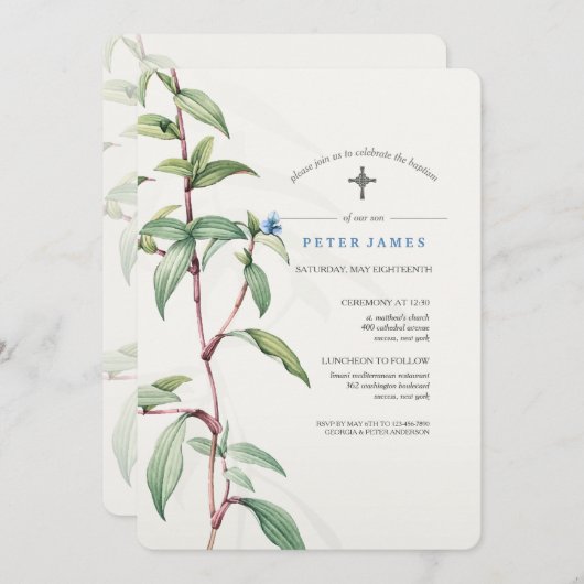 Invitation religieuse inspirée (Devant / Derrière)