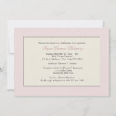 Invitation religieuse rose (Devant)