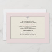 Invitation religieuse rose (Devant)