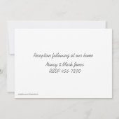 Invitation religieuse rose de l'agneau (Dos)