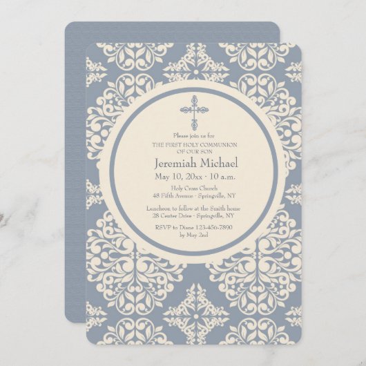 Invitation religieuse sophistiquée (Devant / Derrière)