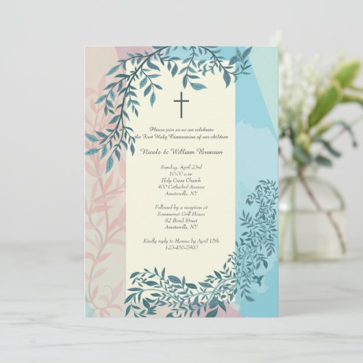 Invitation religieuse Twins (Debout devant)