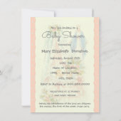 Invitation Religieux catholique Vintage bébé garçon douche (Dos)