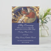 Invitation Religieux Mai Crowning Mary Fête des mères (Debout devant)