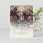 Invitation Religieux Mai Crowning Mary Fête des mères (Debout devant)