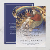 Invitation Religieux Mai Crowning Mary Fête des mères (Devant / Derrière)