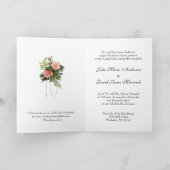 Invitation Religieux Religieux Traditionnel Mariage Floral (Intérieur)