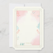 Invitation Religieux Rose et Bleu Superposés (Dos)