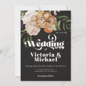 Invitation Rembrandt Automne Automne Floral Dark & Moody Mari (Devant)