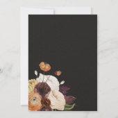 Invitation Rembrandt Automne Automne Floral Dark & Moody Mari (Dos)