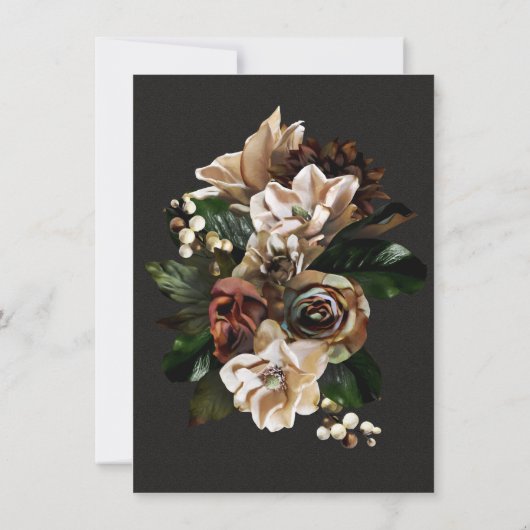 Invitation Rembrandt Magnolia Enregistrer la Date Mariage (Dos)