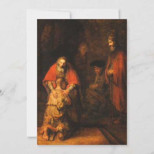 Invitation Rembrandt - Retour Du Fils Prodigue (Devant)