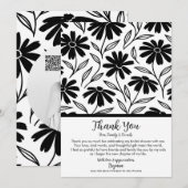 Invitation Remerciement Bohème pour Baby Shower Mariage à l'E (Devant / Derrière)