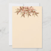 Invitation Remerciement bohème pour mariage/bébé Merci (Dos)