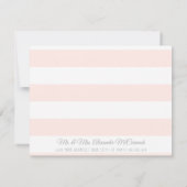 Invitation Remerciement Fille Moderne Simple Bohème Floral (Dos)