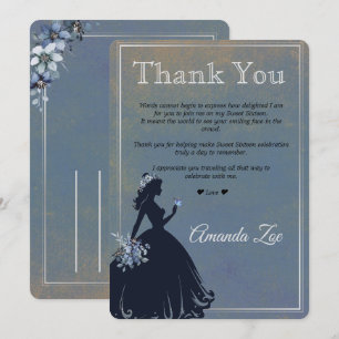 Invitation Remerciement pour Quinceañera