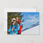 Invitation Remerciement Script Photo - 3x5 Merci (Devant)