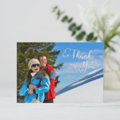 Invitation Remerciement Script Photo - 3x5 Merci (Debout devant)