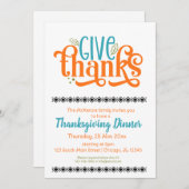 Invitation Remerciements (Devant / Derrière)