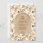 Invitation Remerciements à la Soirée de Thanksgiving (Devant)