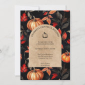 Invitation Remerciements à la Soirée de Thanksgiving (Devant)