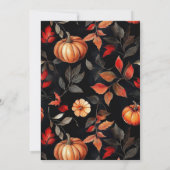 Invitation Remerciements à la Soirée de Thanksgiving (Dos)