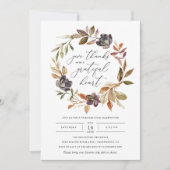 Invitation Remerciements à l'Action de grâces (Devant)