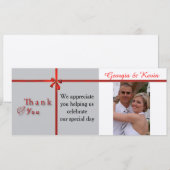 Invitation Remerciements de mariage (Devant / Derrière)