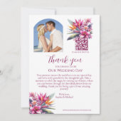 Invitation Remerciements de mariage - Douceur Tropicale - Pho (Devant)