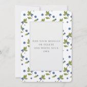 Invitation Remerciements de mariage pour les myrtilles de la  (Dos)