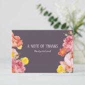 Invitation Remerciements Floraux de Printemps (Debout devant)